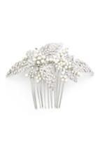Wedding Belles New York Glass Pearl Hair Comb, Size - Metallic