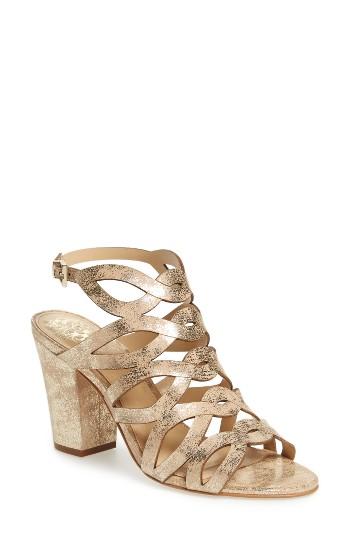 Women's Vince Camuto Norla Block Heel Sandal M - Beige