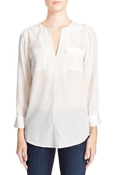 Women's Joie 'marlo' Silk Blouse - White