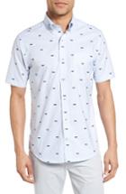 Men's Southern Tide Set Adrift Classic Fit Shark Short Sleeve Sport Shirt