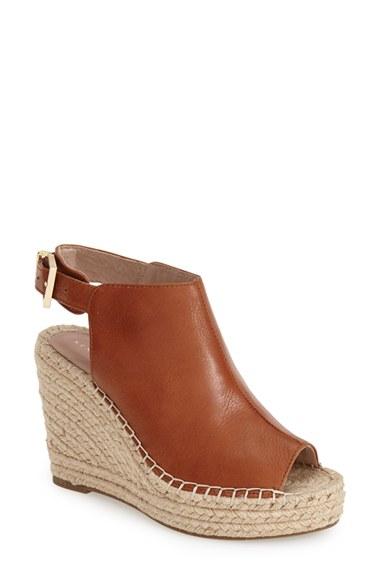 Women's Kenneth Cole New York 'olivia' Wedge Sandal .5 M - Brown