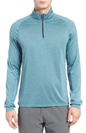 Men's Zella Jordanite Quarter Zip Pullover - Blue/green