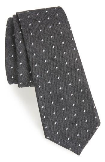 Men's 1901 Velasco Dot Cotton Tie, Size - Blue