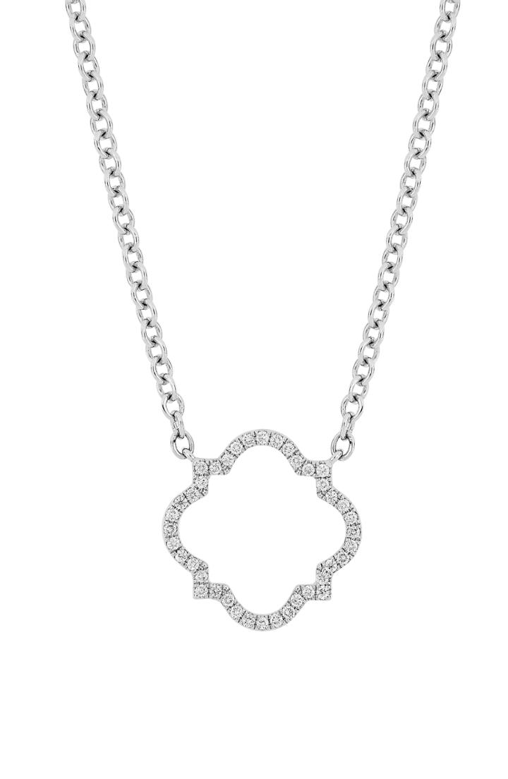 Women's Bony Levy Clover Diamond Pendant Necklace (trunk Show Exclusive)