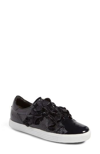 Women's Kennel & Schmenger Town Floral Embellished Sneaker .5 M - Blue