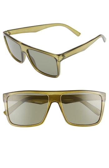 Women's Bp. 56mm Small Translucent Shield Sunglasses - Green/ Black