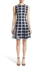 Women's Victoria Beckham Intarsia Tartan Check Dress