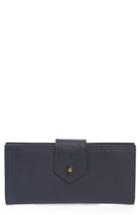 Women's Madewell The Post Leather Wallet - Blue