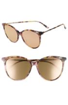 Women's Bottega Veneta 57mm Cat Eye Sunglasses - Avana Brown