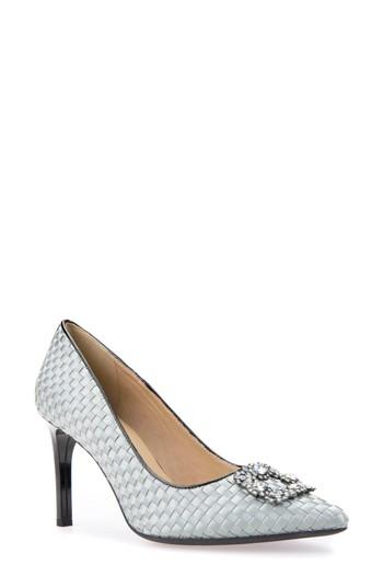 Women's Geox Faviola 10 Embellished Pump Us / 35eu - Green