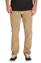 Men's Billabong Outsider Slim Straight Leg Corduroy Pants - Beige