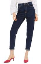 Women's Topshop Mom Jeans W X 30l (fits Like 30-31w) - Blue