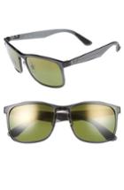 Women's Ray-ban Tech 62mm Polarized Wayfarer Sunglasses - Gold/ Green