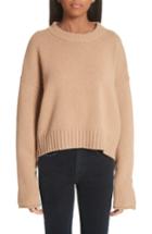 Women's Proenza Schouler Button Cuff Wool & Cashmere Sweater - Brown