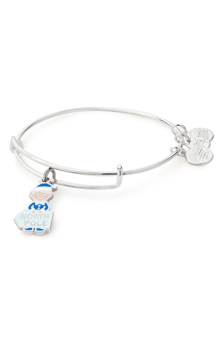 Women's Alex And Ani North Pole Elf Adjustable Wire Bangle