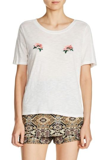 Women's Maje Floral Embroidered Tee