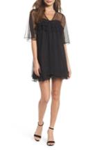 Women's Chelsea28 Mesh Dot Babydoll Dress