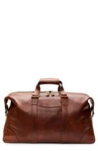 Men's Bosca Leather Duffel Bag - Brown