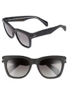 Women's Rag & Bone 50mm Polarized Sunglasses - Matte Black Polar