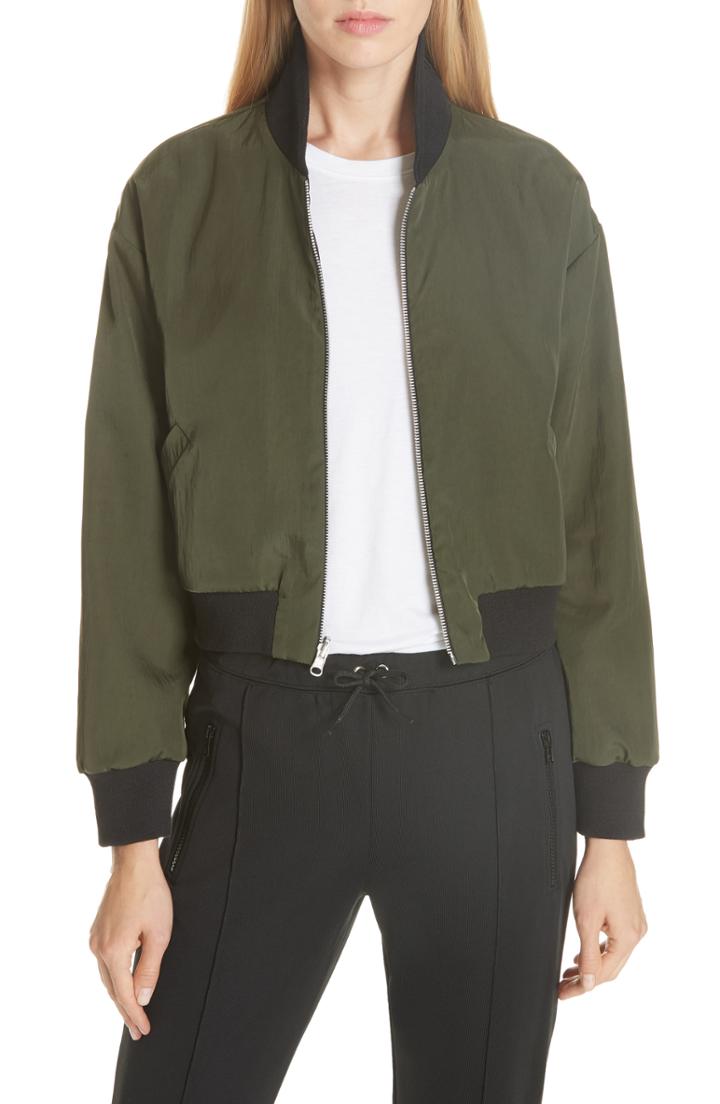 Women's Etre Cecile Reversible Crop Bomber Jacket