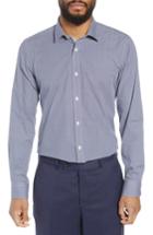 Men's Ted Baker London Footz Slim Fit Geometric Dress Shirt .5 - Blue