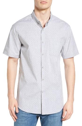 Men's Billabong Marker Print Woven Shirt - Grey