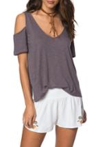 Women's O'neill Katrina Cold Shoulder Tee - Grey