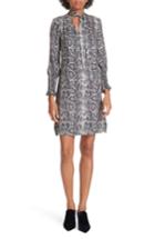 Women's Rebecca Taylor Snake Print Shift Dress - Grey