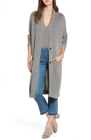 Women's Leith Shawl Collar Cardigan, Size - Grey