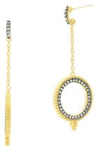 Women's Freida Rothman Imperial Open Circle Drop Earrings