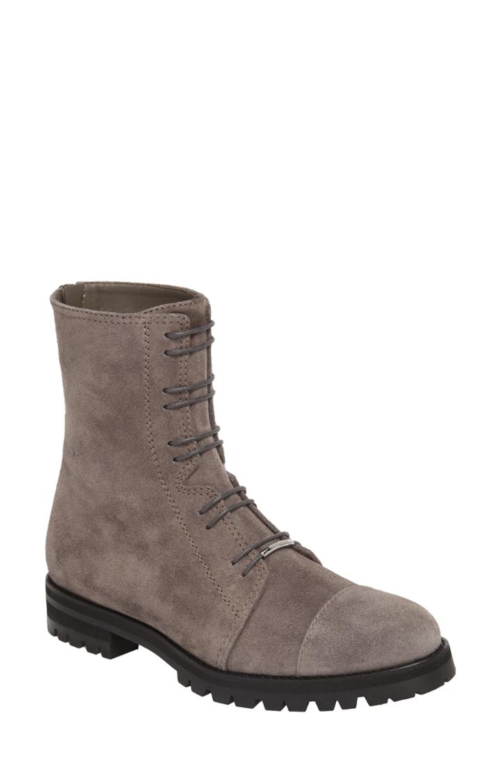 Women's Jimmy Choo Piper Combat Boot .5us / 34.5eu - Grey