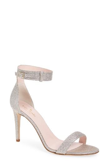 Women's Kate Spade New York 'isa' Ankle Strap Sandal .5 M - Metallic