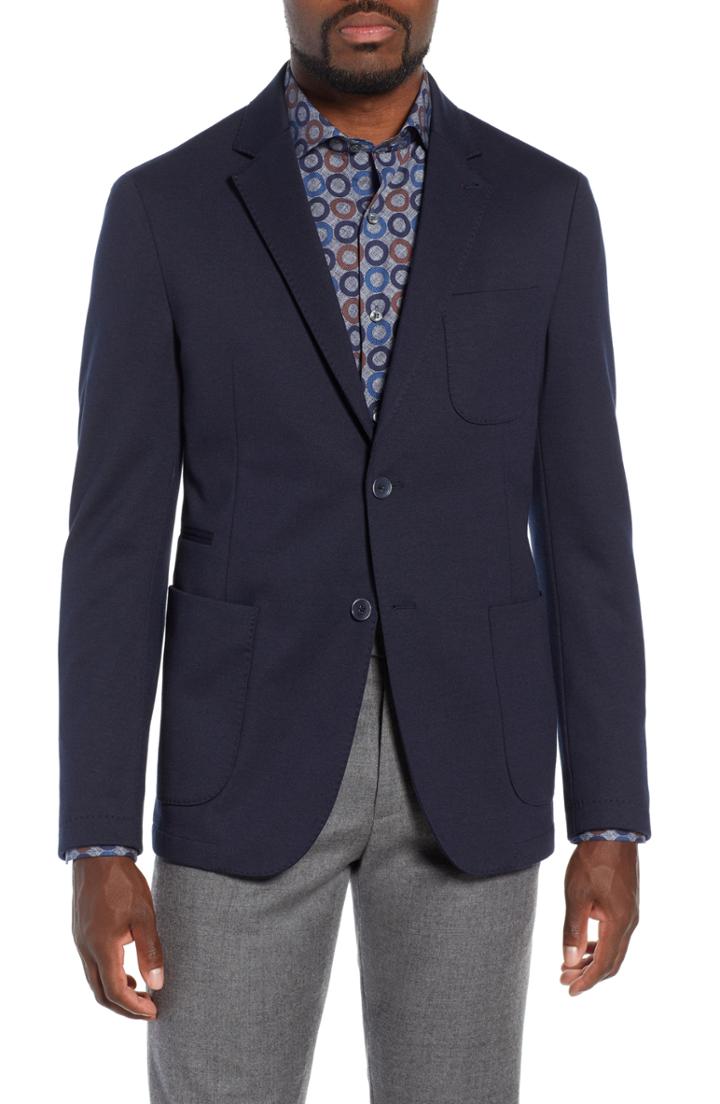 Men's Bugatchi Solid Sport Coat - Blue