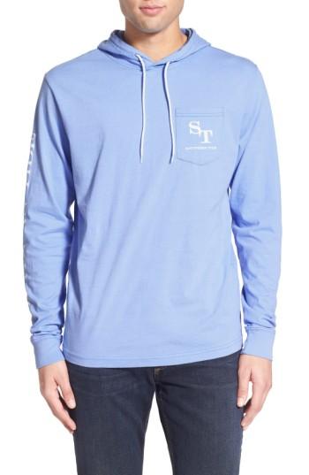 Men's Southern Tide Graphic Hooded Long Sleeve T-shirt - Blue