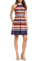 Women's Vince Camuto Halter Fit & Flare Dress
