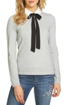 Women's Cece Scalloped Tie Collar Sweater