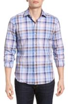 Men's Culturata Tailored Fit Plaid Sport Shirt - Pink