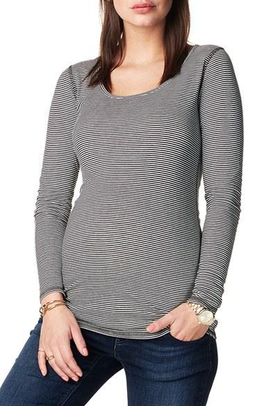 Women's Noppies 'marit' Reversible Stripe Maternity Tee