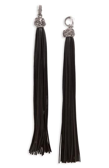 Women's Saint Laurent Leather Tassel Earrings