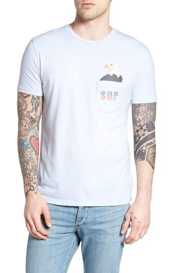 Men's Altru Sup Eagle Pocket T-shirt, Size - Blue