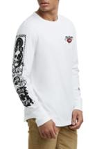 Men's True Religion Brand Jeans Long Sleeve Graphic T-shirt - White