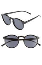 Women's Le Specs Teen Spirit Deaux 50mm Round Sunglasses - Black