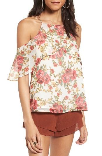 Women's Wayf Lantana Cold Shoulder Top - Ivory
