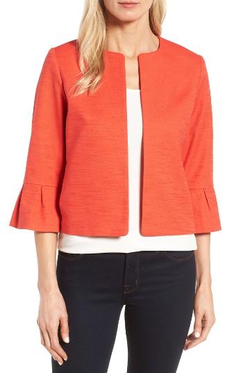 Women's Halogen Bell Sleeve Jacket - Red