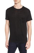 Men's Rails Garrett Linen T-shirt - Black