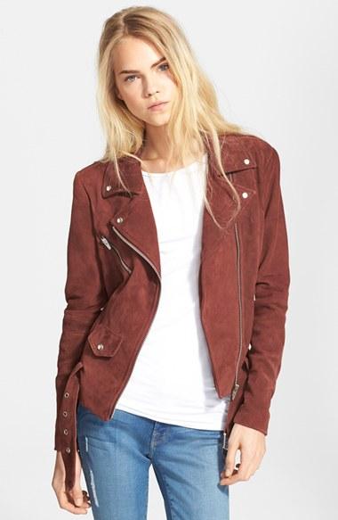 Women's Veda 'jayne' Suede Moto Jacket