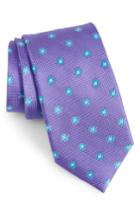 Men's Calibrate Cloisters Neat Silk Tie, Size X-long - Purple