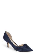 Women's Nina Blakely Half D'orsay Pointy Toe Pump .5 M - Blue