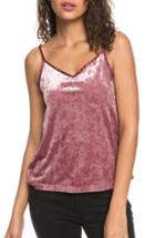 Women's Roxy You Are Pretty Velvet Camisole - Red