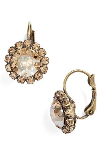 Women's Sorrelli Haute Halo Crystal Drop Earrings